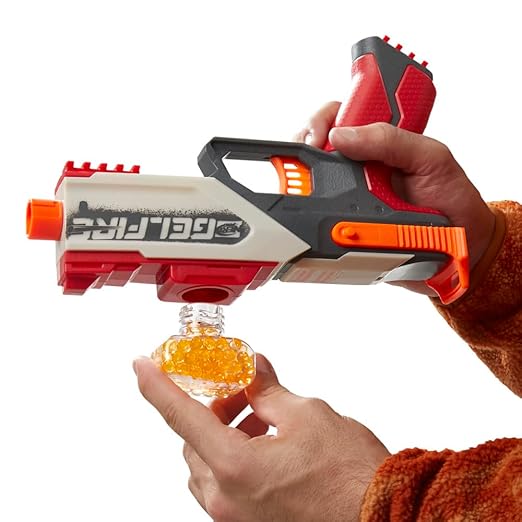 Nerf Pro Gelfire Legion Spring Action Blaster, 5000 Gelfire Rounds, 130 Round Hopper, Protective Eyewear, Slam Fire, Ages 14 & Up