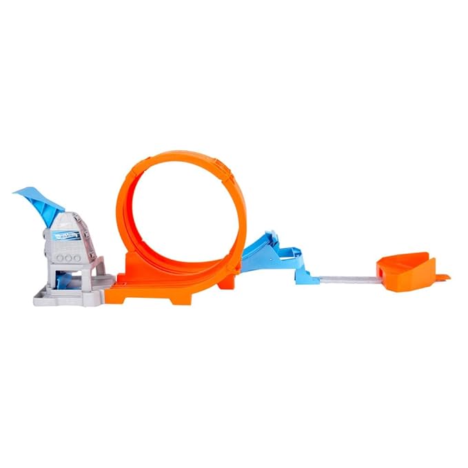 Hot Wheels® Loop Stunt Champion™ Track Set with Dual-Track Loop, Dual Launch, Spring Ramp & 1 Car for Kids 4 Years Old & Older