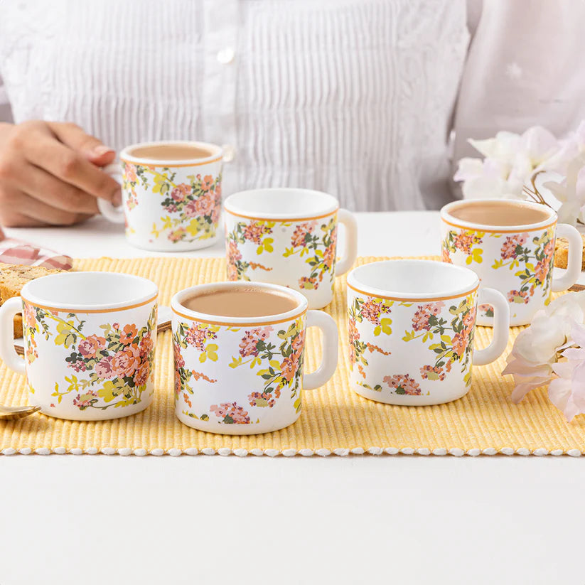 Borosil Larah Amora Mug Set Of 6 100ml