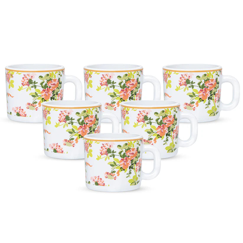 Borosil Larah Amora Mug Set Of 6 100ml