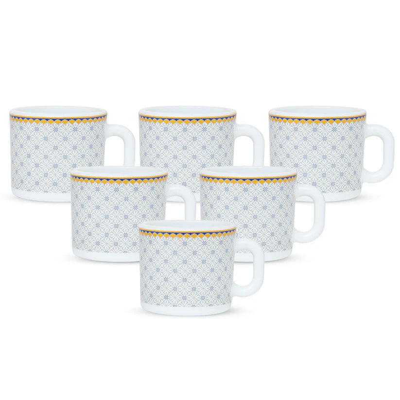 Borosil Larah Kosmia Mug Set 100ml Set Of 6