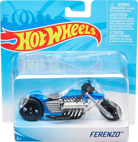 Hot Wheels® 1:18 Moto Assortment, Toy Motorcycles, Large-Scale Toy Bikes, Moto Sports, Detailed Decos, Miniature Race Bikes Color & Design May Vary