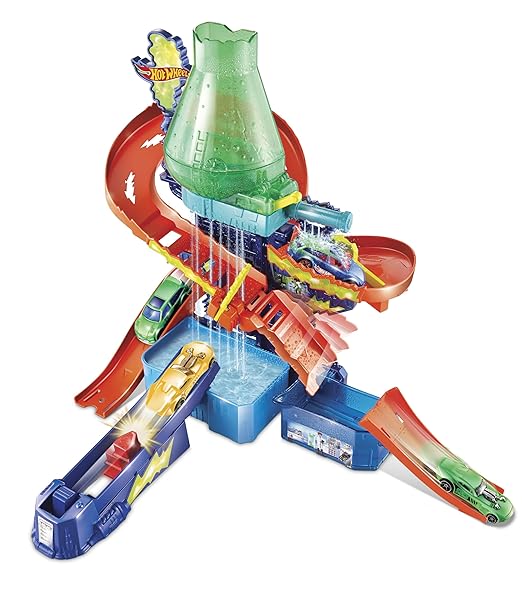 Hot Wheels® Color Shifters™ Science Lab with 1:64 Scale Cars, Track, Waterfall Ages 3 and Older