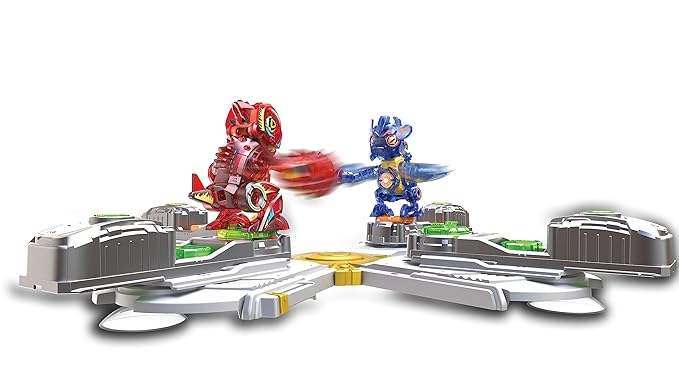 YCOO Deluxe Arena Biopod Kombat - 2 Electronic Creatures with Sound and Light Effects to Build 2 Bases - 10 Models to Collect - LR44 Batteries Included - Children's Toy from 5 Years