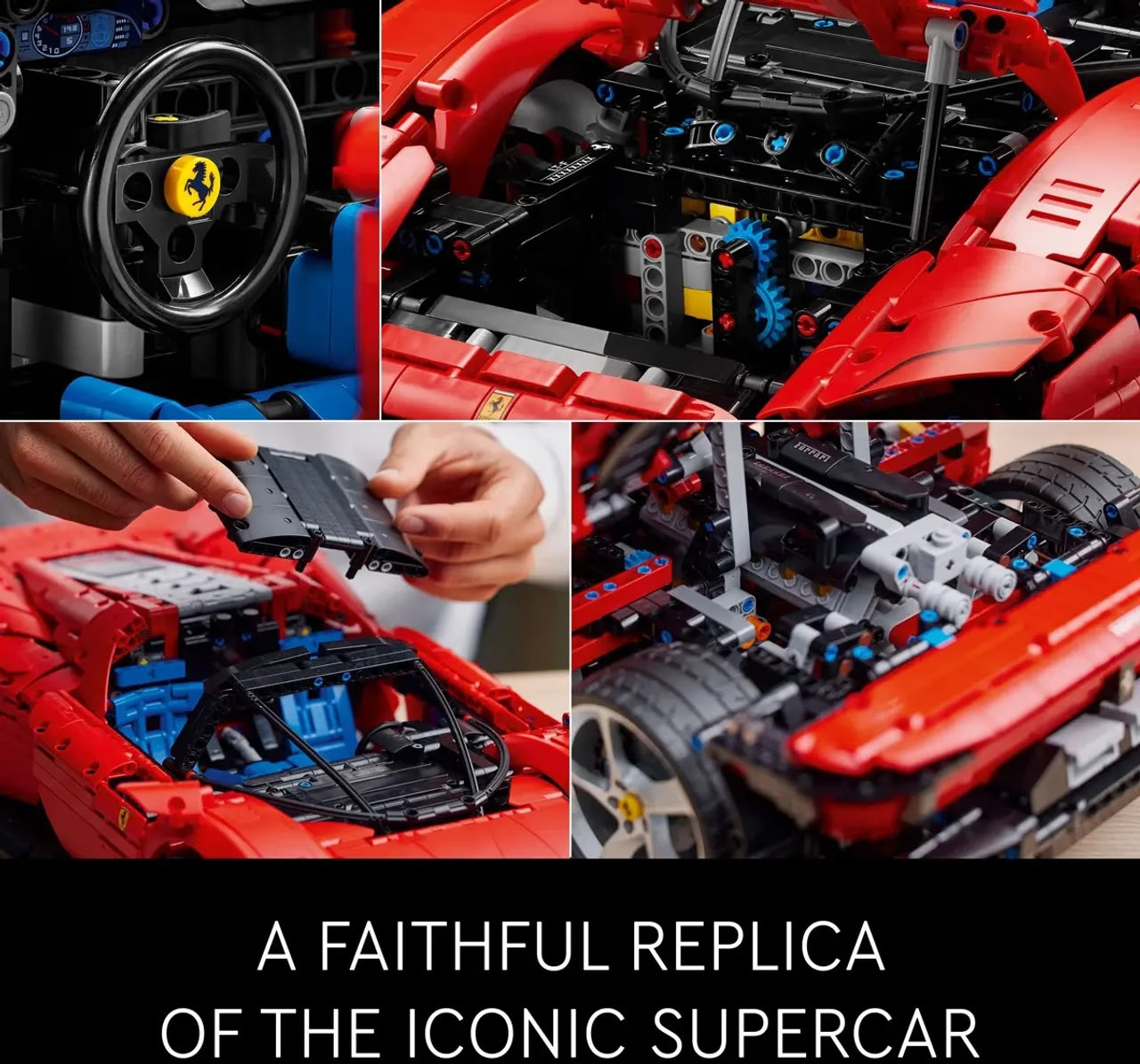 LEGO Technic Ferrari Daytona Sp3 42143 Building Kit (3,778 Pieces), Multi Color