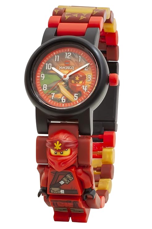 LEGO Unisex-Child 8021643 Ninjago Kai Minifigure Link Analog Watch