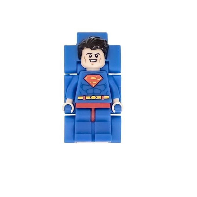 LEGO Kid DC Superman Minifigure Link Analog Watch 8021575