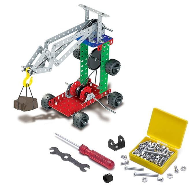 Mechanix-4 Smart Bag, STEM Toy, Building and Construction Set for Boys and Girls Age 7+ Years