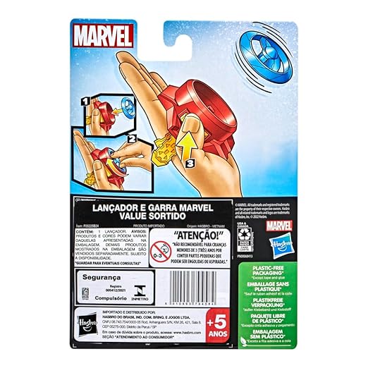 Marvel Iron Man Repulsor Blast Disc Blaster Roleplay Toy Inspired by The Marvel Cinematic Universe, Toys for Kids Ages 5 and Up
