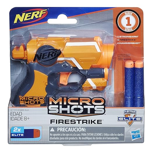 Nerf MicroShots N-Strike Elite Firestrike, For Kids Ages 8 years old and Up (Multicolour)