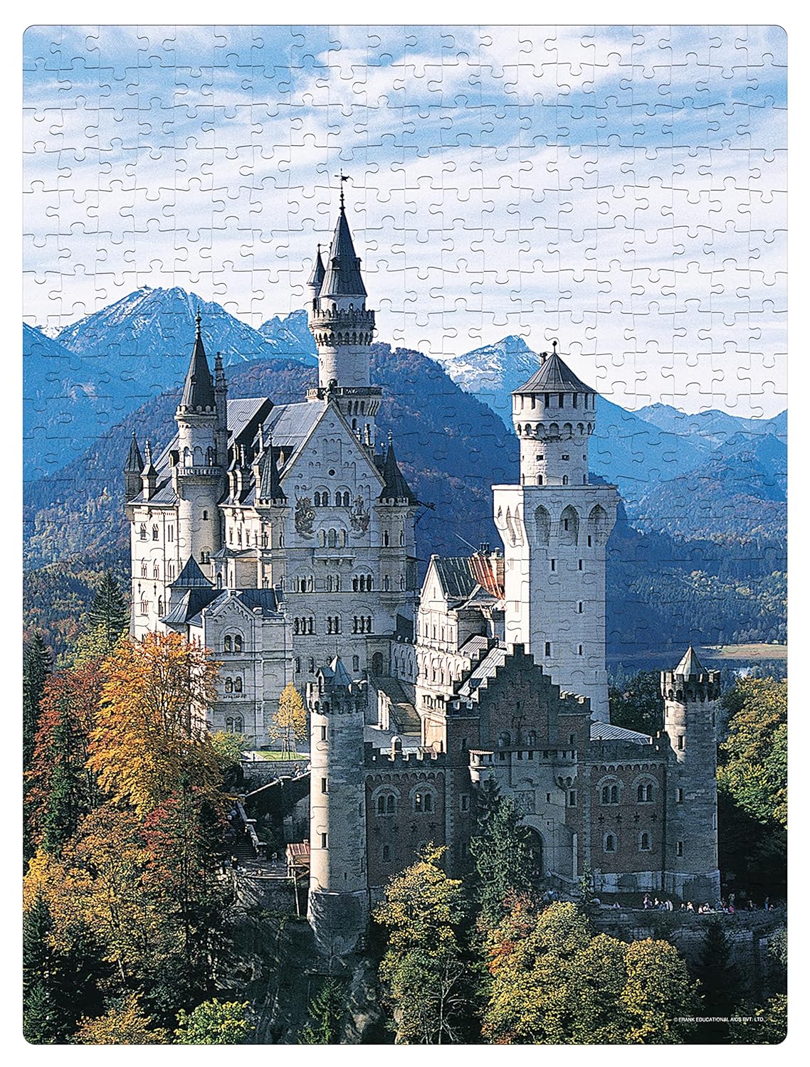 Frank Neuschwanstein 500 Piece Jigsaw Puzzle for Adults & Kids Above 10 Years | Having Realistic Illustrations - Fun & Challenging Puzzle Games for Focus, Memory & Stress Relief | Gifts for Teenagers