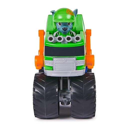 Paw Patrol Rocky Rescue Wheels - Collectable Action Car Figure - 1 Projectiles - Children's Toy for 3 Years and Above