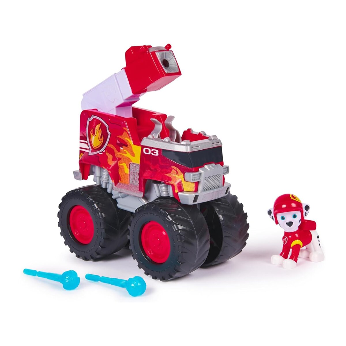 Paw Patrol Marshall Rescue Wheels Fire Truck Vehicle Toy – Amazing Collectable Action Car with 2 Projectiles for Kids 3+ Years