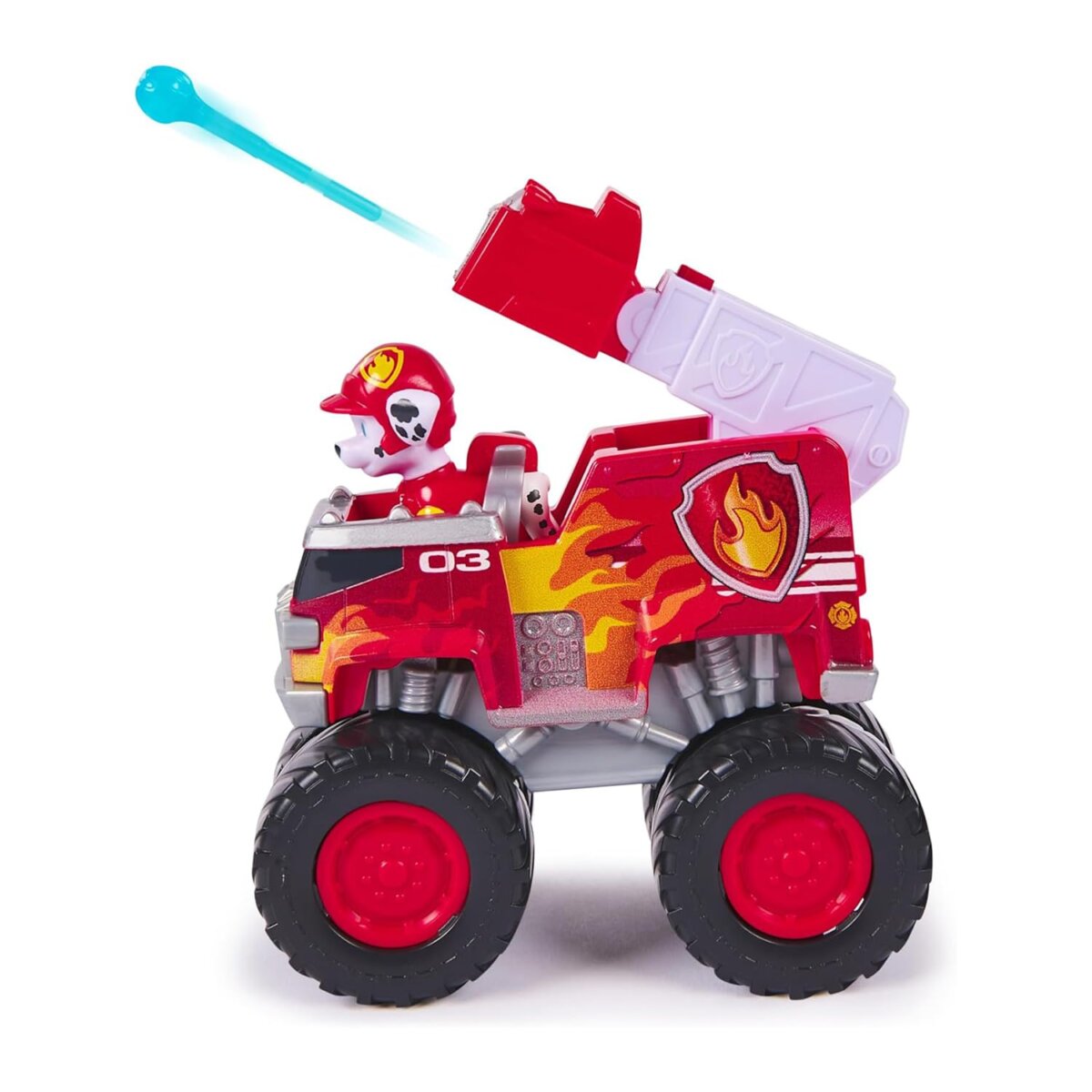 Paw Patrol Marshall Rescue Wheels Fire Truck Vehicle Toy – Amazing Collectable Action Car with 2 Projectiles for Kids 3+ Years