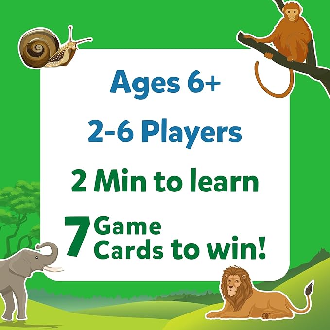 Skillmatics Card Game - Guess in 10 Animal Kingdom, Gifts for 6 Year Olds and Up, Quick Game of Smart Questions, Fun Family Game Visit the Skillmatics Store