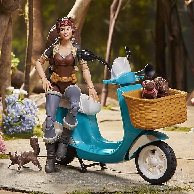 Marvel Hasbro Legends Series 6-Inch Collectible Action Figure Unbeatable Squirrel Girl Toy,Premium Design,Includes Vehicle&Accessories