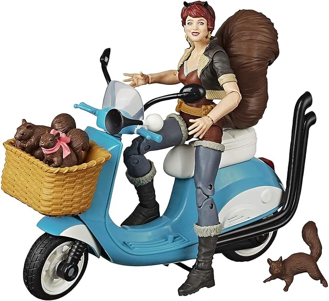 Marvel Hasbro Legends Series 6-Inch Collectible Action Figure Unbeatable Squirrel Girl Toy,Premium Design,Includes Vehicle&Accessories