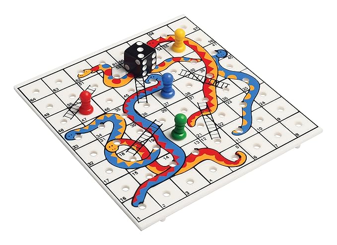 Funskool Travel Snakes & Ladders - A Classic Fun Filled Game! For 2-4 Players, Ages 5 & above, Multicolour
