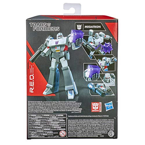Transformers RED [Robot Enhanced Design] Vintage G1 Megatron Action Figure 8 Years & Above (Grey)