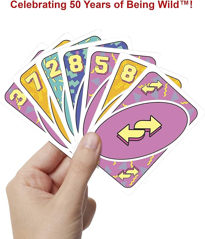 Mattel Games Uno Iconic 1990S Card Game For Kids, Pack Of 1