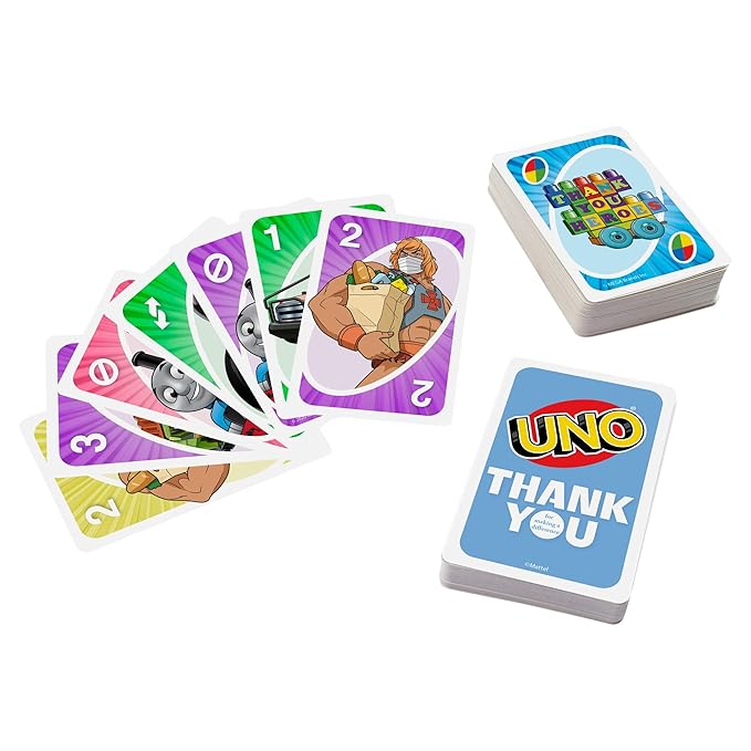Mattel UNO - THANK YOU HEROES Card Game for Kid