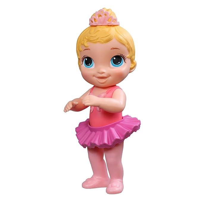Baby Alive Sweet Ballerina Baby Doll, Pink, 10.5-Inch Ballet Doll with Tutu Skirt and Tiara, Blonde Hair Toy for Kids Ages 3 Years and Up, Multicolor (F12725X0)