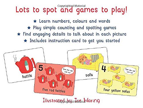 Lots to Spot Flashcards: At Home!: Educational Cards for Kids to Master Numbers and Colours Through Play