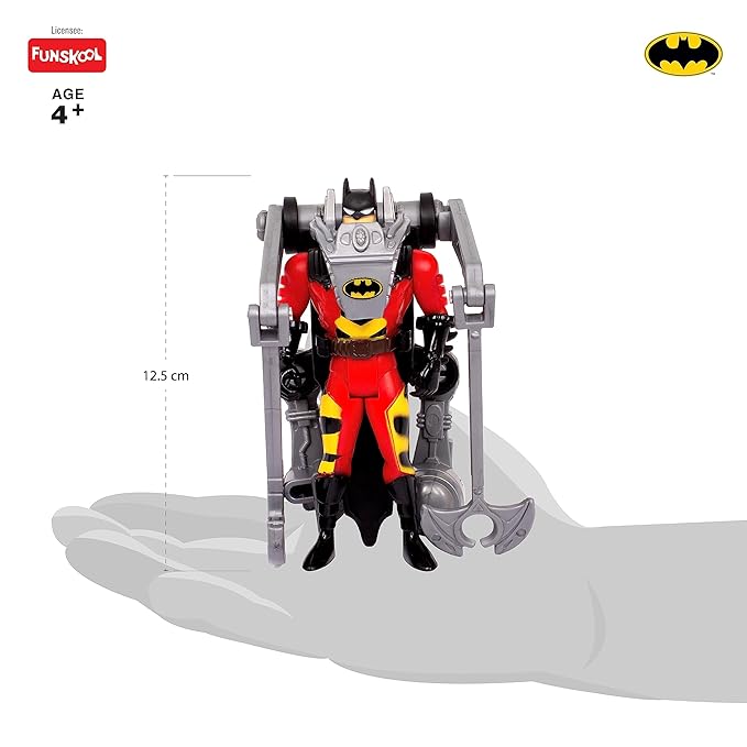 Funskool Disaster Control Batman Action Figure Toy for Kid, 6 Inch, Classic DC Superhero with Articulation, Movie Inspired Collectible, Ideal Gift for Children