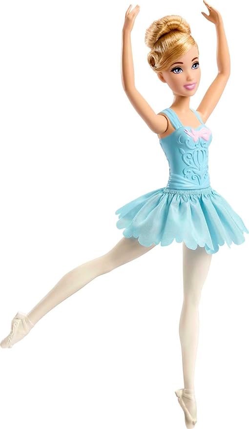 Disney Princess Toys, Posable Ballerina Cinderella Doll Inspired by the Disney Movie, Ballet Toys, Gifts for Kids