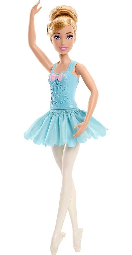 Disney Princess Toys, Posable Ballerina Cinderella Doll Inspired by the Disney Movie, Ballet Toys, Gifts for Kids
