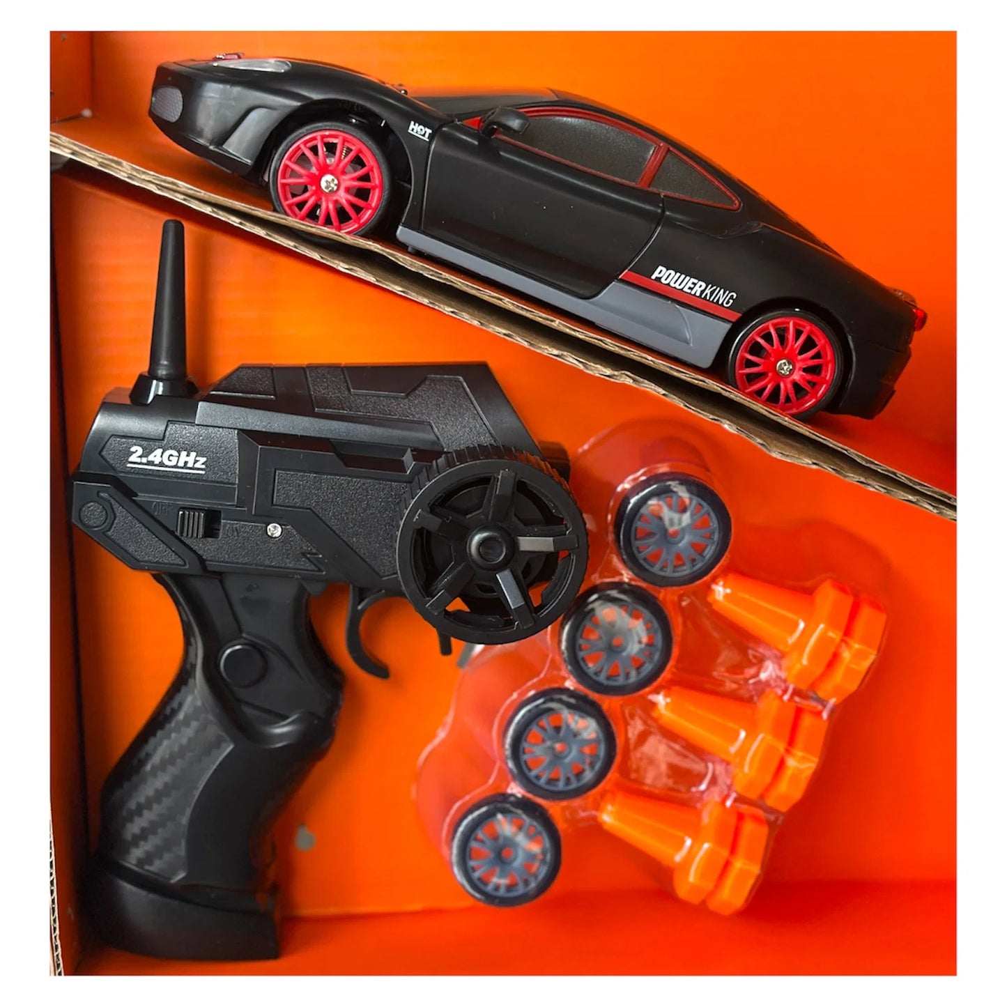 Greatest5 Toys Racing R/C Drift Returns II Remote Control Car, 1:24 Scale, Red, Ages 6+, 2.4GHz RC Drifting Model