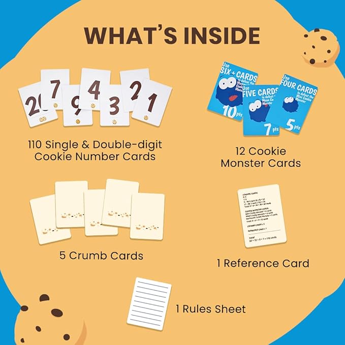 Fletter Crunch Math Card Game for Kids - Fast-Paced Addition & Subtraction Card Game, Mental Math Game for Family Game Night, Gift for Boys & Girls Ages 8, 9, 10, 11, 12 Years (2–4 Players)