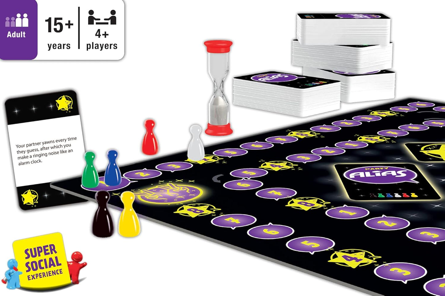 Frank Party Alias Board Games for Adults & Kids Above 15 Years | Fun for Family Games Night, 400 Word Guessing Card Game for 4 + Players | Classic Board Games for Stress Relief, Gifts for Teenagers