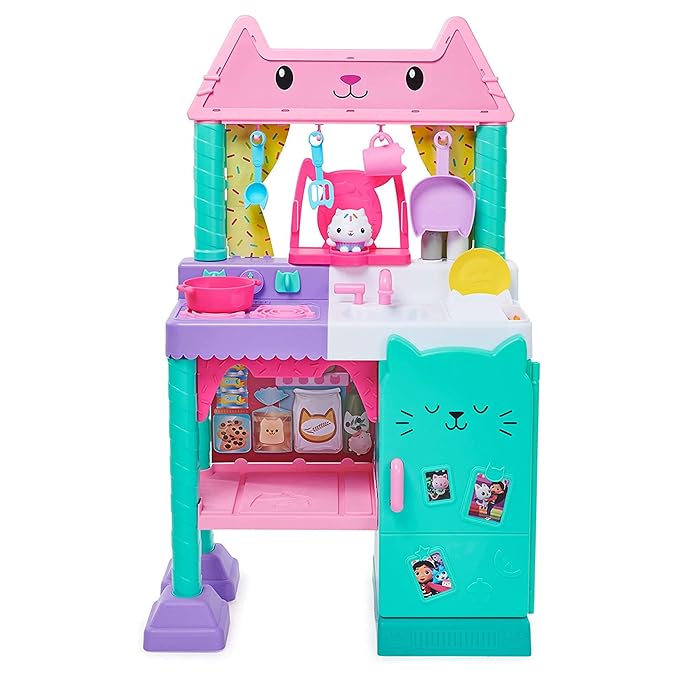 Gabby's Dollhouse Cakey Kitchen Playset with Accessories and Play Food
