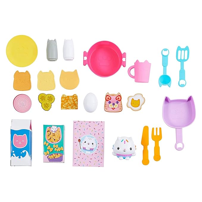 Gabby's Dollhouse Cakey Kitchen Playset with Accessories and Play Food
