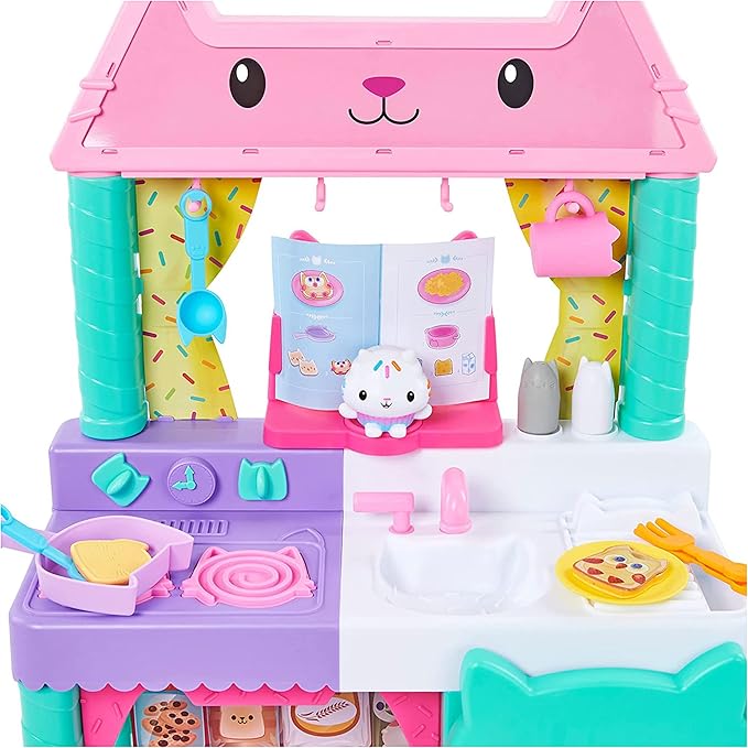 Gabby's Dollhouse Cakey Kitchen Playset with Accessories and Play Food