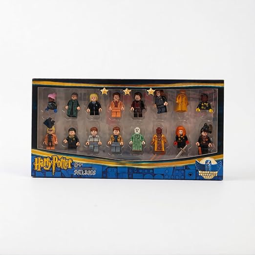 Littla Harry Potter 16-Piece Building Block Minifigure Set Wizarding World Character Collection with Accessories Compatible Brick Figures