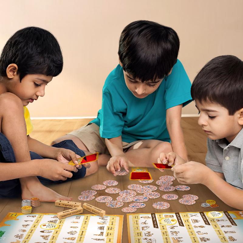 Imagimake Mapology History Quest – India | Historical Board Game | Explore 8 ERAS of Indian History with Discovery Lenses, Artefact Tokens, Ancient Dice |Educational Toy For Kids.| 8+Year