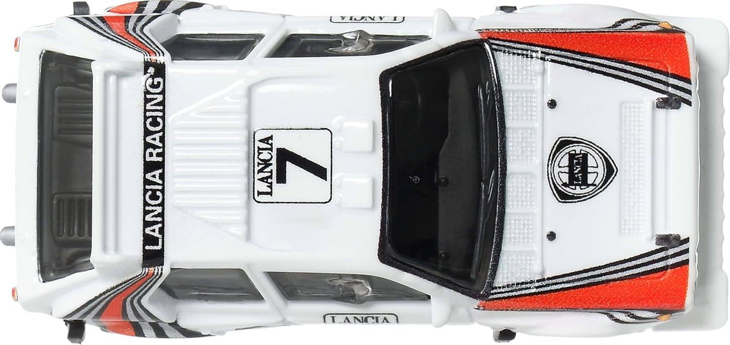 Hot Wheels Premium Car Culture Collectible Toy Car, 1:64 Scale Die-Cast Lancia Delta S4, Eurospeed Vehicle with Real Riders Tires