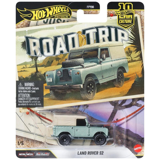 Hot Wheels Premium Car Culture Road Trip 1:64 Land Rover S2 Die-Cast Car