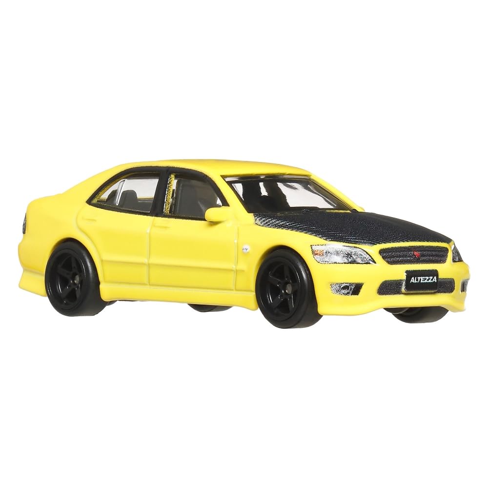 Hot Wheels Boulevard™ 98 Toyota Altezza Premium 1:64 Scale Sports Car, Full Metal Body Construction & Real Riders™ Tires, Toy for Collectors & Car Enthusiasts
