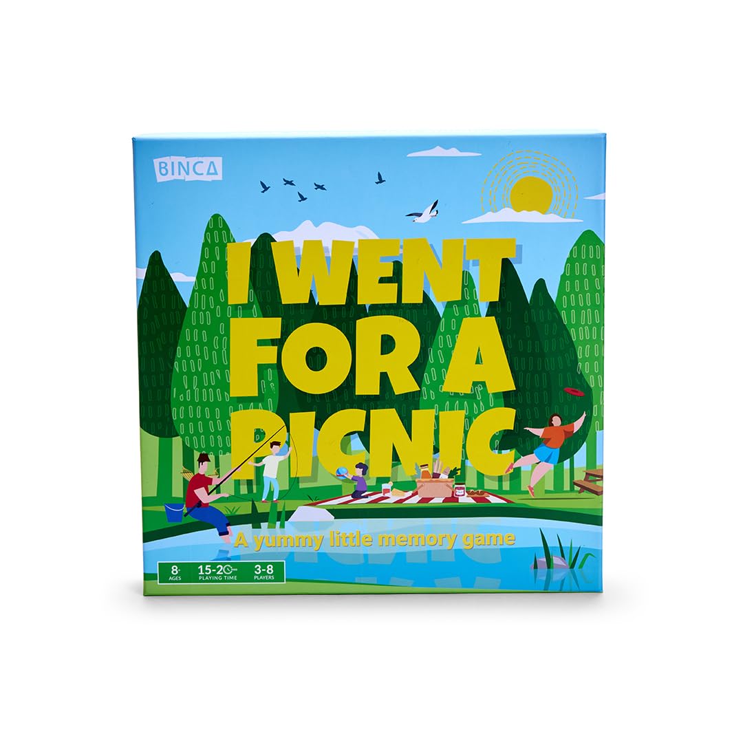Board Game - I Went for a Picnic, Fun Memory Game for Kids Ages 6 and Up, Cognitive & Concentration Building, Gifts for Boys & Girls, 2-4 Players