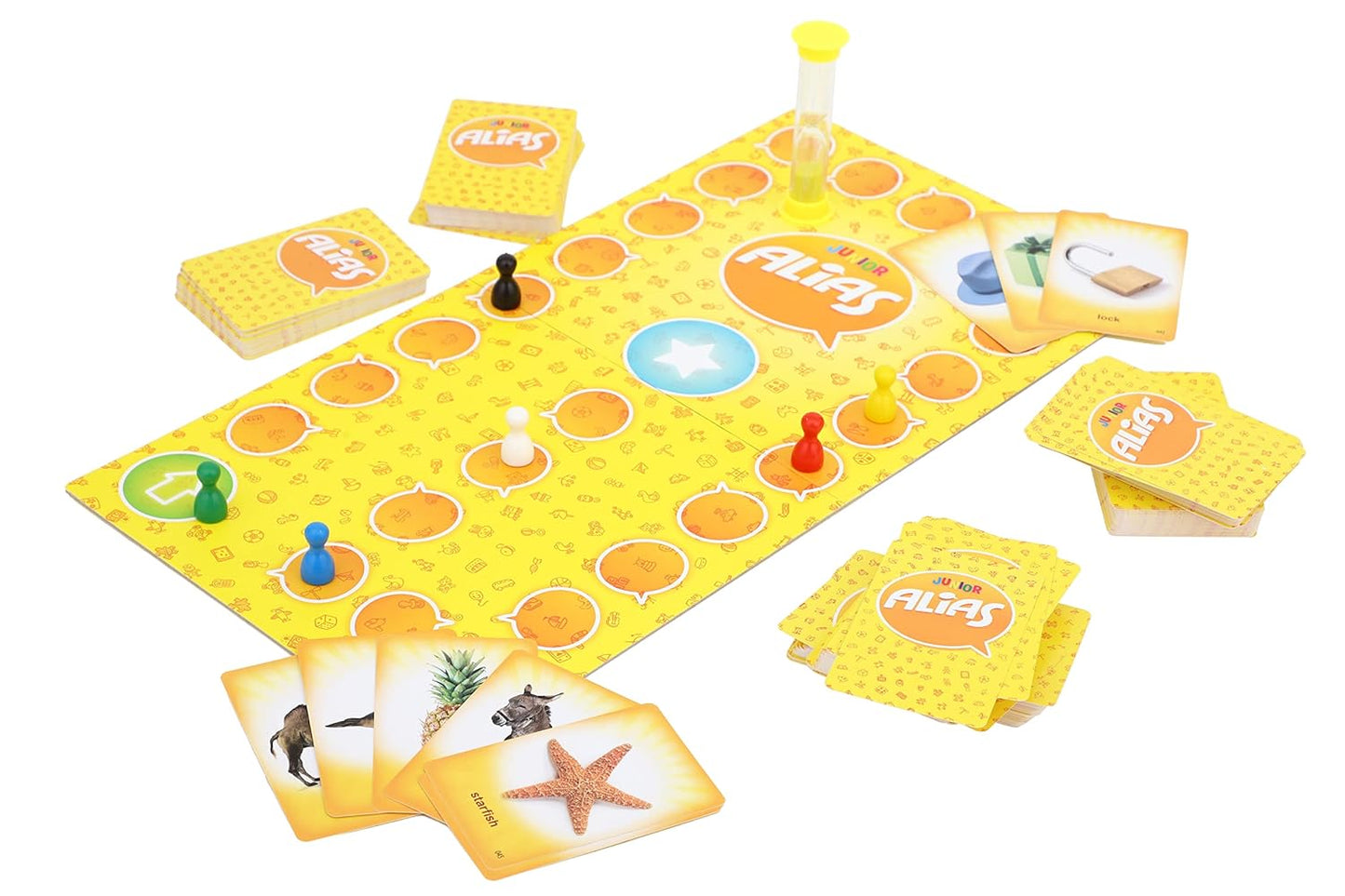 Frank Junior Alias Classic Board Games for Kids Above 5 Years | Brain Booster Educational Fun Toys, 300 Word Guessing Card Game | English Word Game for Language Development, Gifts for Girls & Boys
