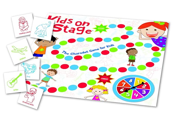 Funskool Games, Kids On Stage, Educational charade game for kids, 2 - 6 players, Ages 3 years and above