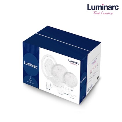 Luminarc Ingmar White Simply 33Pc Dinner Set- New