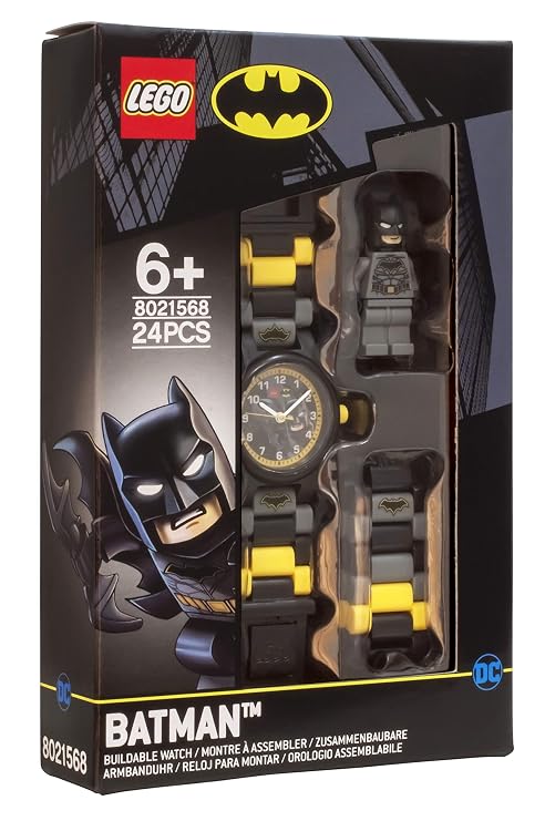 LEGO Batman Buildable Kids Watch 8021568, Analog, Black