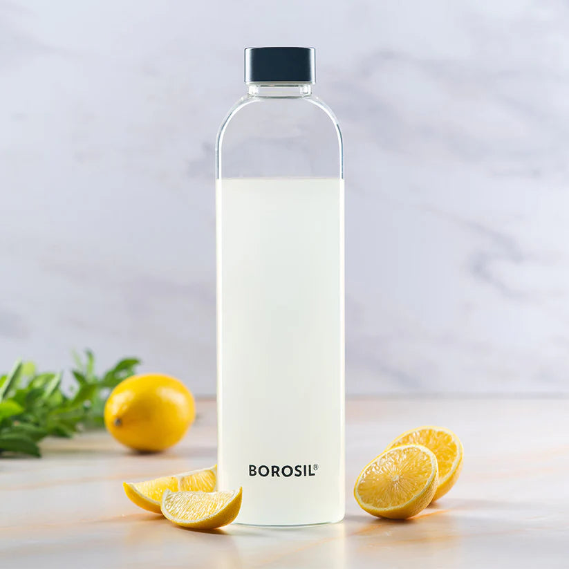 Borosil Crysto Slim Glass Bottle