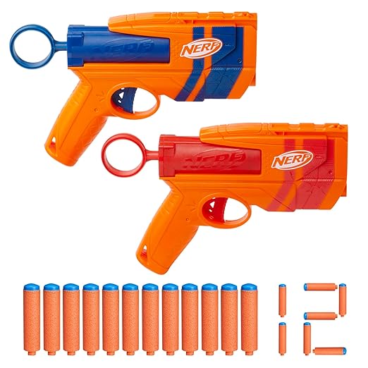 Nerf N Series Duo Pack, Includes 2 Ward Blasters, 12 Nerf N1 Darts Compatible Only with Nerf N Series Blasters, Kids Outdoor Games, Ages 8+