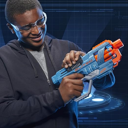 Nerf Elite 2.0 Commander Rd-6 Blaster, 12 Darts, 6-Dart Rotating Drum, Best Toys Gift for Kids, Teens & Adults, Christmas, Xmas, Multicolor, Medium