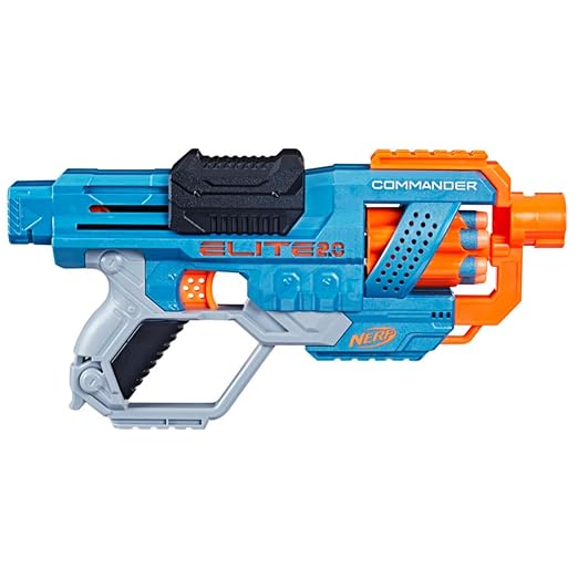 Nerf Elite 2.0 Commander Rd-6 Blaster, 12 Darts, 6-Dart Rotating Drum, Best Toys Gift for Kids, Teens & Adults, Christmas, Xmas, Multicolor, Medium